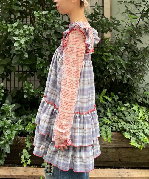 HELLO.SANFRANCISCO（ハローサンフランシスコ）の「【HELLO.SANFRANCISCO/ハローサンフランシスコ】チェックチュニックワンピ（チュニック・レディース・ピンク/サックスブルー/ブラック・ONE SIZE）」の11枚目の写真