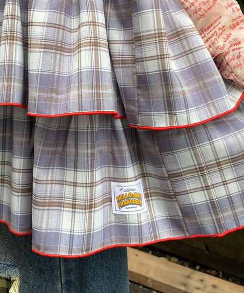 HELLO.SANFRANCISCO（ハローサンフランシスコ）の「【HELLO.SANFRANCISCO/ハローサンフランシスコ】チェックチュニックワンピ（チュニック・レディース・ピンク/サックスブルー/ブラック・ONE SIZE）」の14枚目の写真