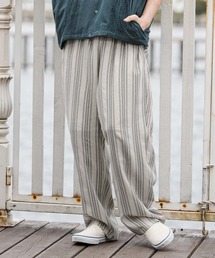 CAMBIO(�J���r�I)��mp14682-Stripe Wide Straight Pants ���C�h�X�g���[�g�p���c(CAM26SS-020)(���̑��p���c)