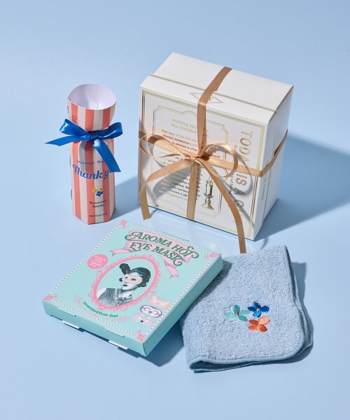 BIRTHDAY BAR(バースデイバー)の「【ラッピングでお届け】Kindly Yours ホットアイマスクセット(入浴剤・バスケア・レディース・ミント/ピンク・0)」の1枚目の写真