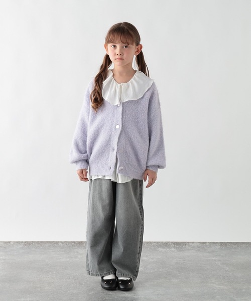 GLOBAL WORK(グローバルワーク)の「イージーケアフリルブラウス/641313(シャツ/ブラウス・キッズ・ブラック/ホワイト・140cm/150cm/130cm/160cm)」の13枚目の写真
