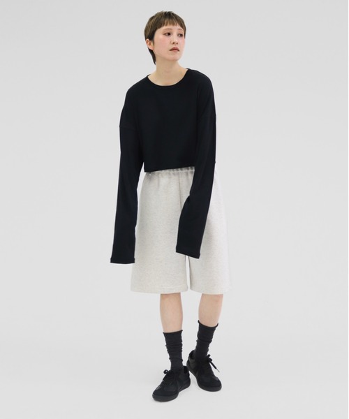 lit(リット)の「Pocket Sweat Half Pants(スウェットパンツ・レディース・ライトグレー/ダークグレー・FREE)」の10枚目の写真