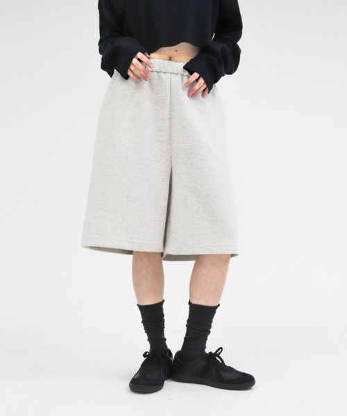 lit(リット)の「Pocket Sweat Half Pants(スウェットパンツ・レディース・ライトグレー/ダークグレー・FREE)」の7枚目の写真
