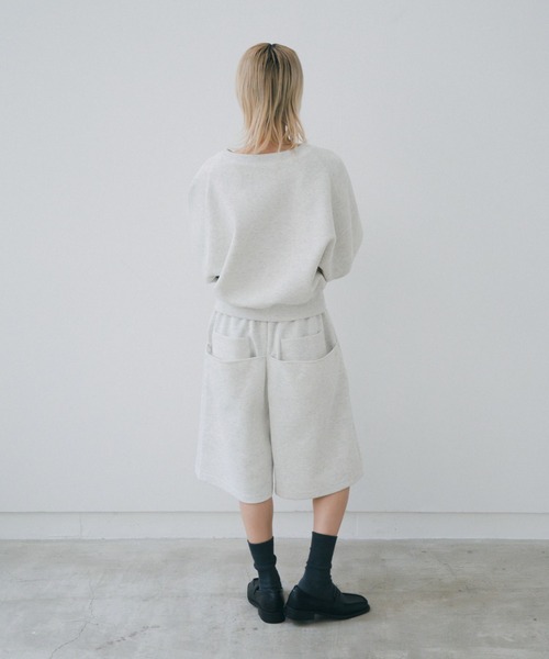 lit(リット)の「Pocket Sweat Half Pants(スウェットパンツ・レディース・ライトグレー/ダークグレー・FREE)」の5枚目の写真