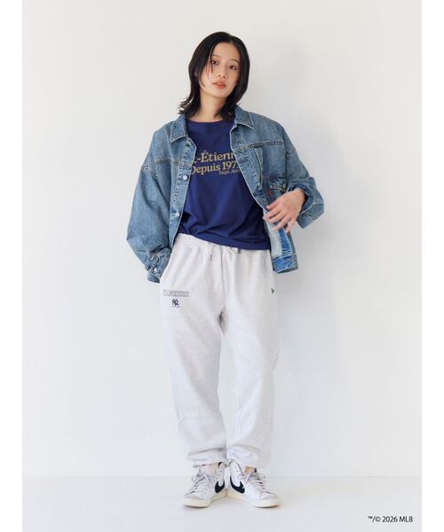 Ungrid（アングリッド）の「【MLB × New Era × Ungrid】スウェットパンツ（スウェットパンツ・レディース・ライトグレー/ネイビー/アイボリー・FREE）」の22枚目の写真