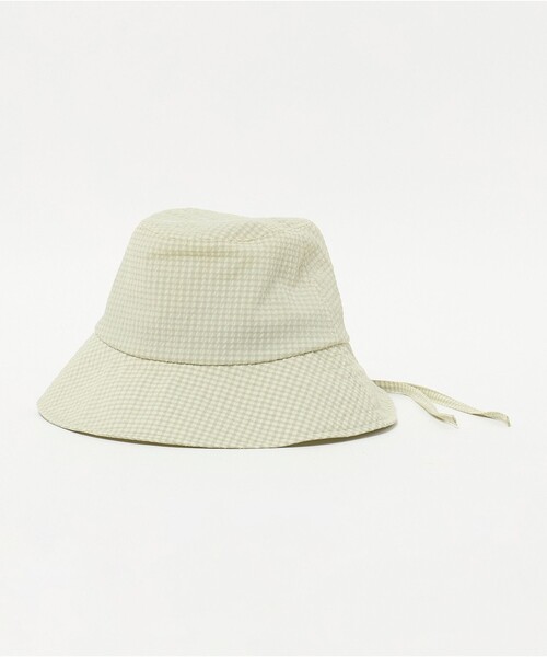 UNITED ARROWS（ユナイテッドアローズ）の「ギンガムチェック ハット UV（ハット・レディース・ベージュ/オリーブ/ブラック・FREE）」の3枚目の写真