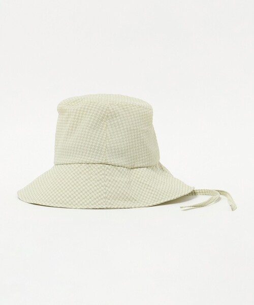 UNITED ARROWS（ユナイテッドアローズ）の「ギンガムチェック ハット UV（ハット・レディース・ベージュ/オリーブ/ブラック・FREE）」の10枚目の写真