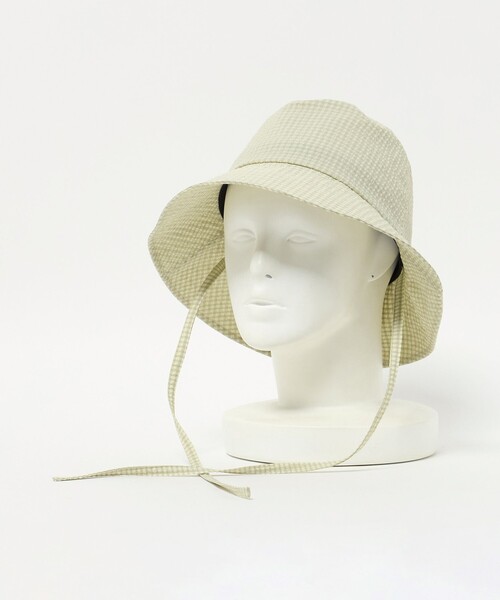 UNITED ARROWS（ユナイテッドアローズ）の「ギンガムチェック ハット UV（ハット・レディース・ベージュ/オリーブ/ブラック・FREE）」の17枚目の写真