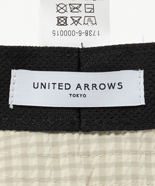 UNITED ARROWS（ユナイテッドアローズ）の「ギンガムチェック ハット UV（ハット・レディース・ベージュ/オリーブ/ブラック・FREE）」の18枚目の写真