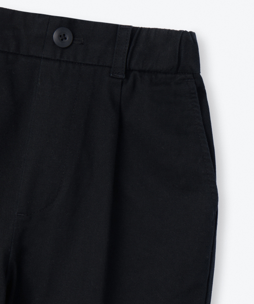 MUSINSA STANDARD KIDS（ムシンサスタンダードキッズ）の「起毛ワンタックワイドチノパンツ [ブラック]（その他パンツ・レディース・その他・100/110/120/130/140/150）」の2枚目の写真