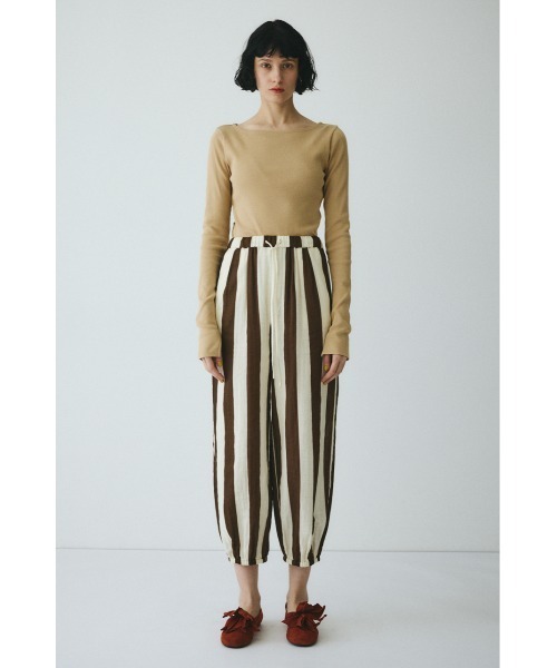 HeRIN.CYE（ヘリンドットサイ）の「Stripe gauze pants　　ストライプガーゼパンツ（その他パンツ・レディース・ブルー系その他3/ブラウン系その他・FREE）」の2枚目の写真