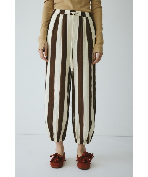 HeRIN.CYE（ヘリンドットサイ）の「Stripe gauze pants　　ストライプガーゼパンツ（その他パンツ・レディース・ブルー系その他3/ブラウン系その他・FREE）」の3枚目の写真