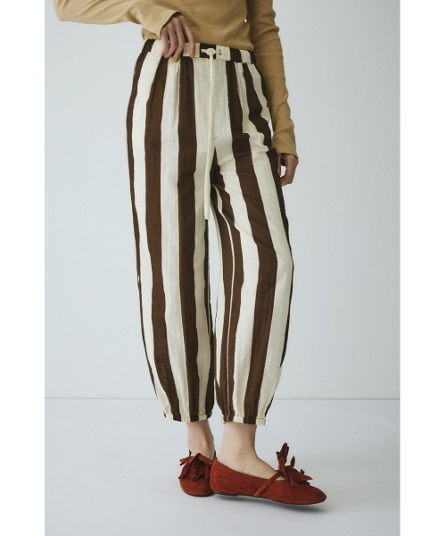 HeRIN.CYE（ヘリンドットサイ）の「Stripe gauze pants　　ストライプガーゼパンツ（その他パンツ・レディース・ブルー系その他3/ブラウン系その他・FREE）」の4枚目の写真