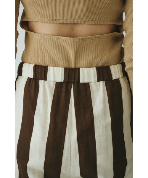 HeRIN.CYE（ヘリンドットサイ）の「Stripe gauze pants　　ストライプガーゼパンツ（その他パンツ・レディース・ブルー系その他3/ブラウン系その他・FREE）」の8枚目の写真