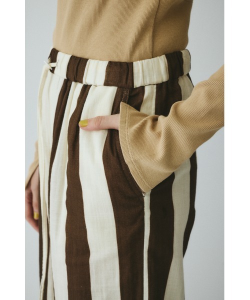 HeRIN.CYE（ヘリンドットサイ）の「Stripe gauze pants　　ストライプガーゼパンツ（その他パンツ・レディース・ブルー系その他3/ブラウン系その他・FREE）」の9枚目の写真
