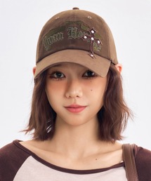 LAC-VERT（ラック・ヴェール）の「ヴィンテージライク刺繍ロゴキャップ（キャップ）」