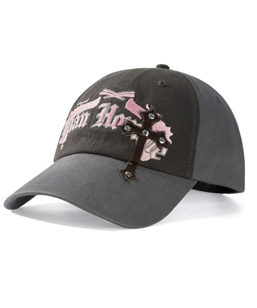 LAC-VERT（ラック・ヴェール）の「ヴィンテージライク刺繍ロゴキャップ（キャップ・レディース・ブラウン/グレー/ブラック・FREE）」の8枚目の写真