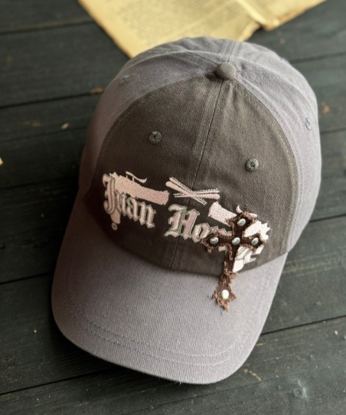 LAC-VERT（ラック・ヴェール）の「ヴィンテージライク刺繍ロゴキャップ（キャップ・レディース・ブラウン/グレー/ブラック・FREE）」の7枚目の写真