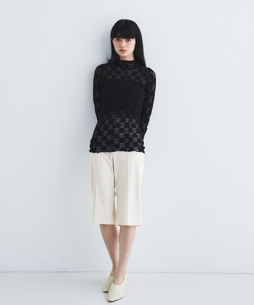 CODE A(コードエー)の「cropped pants(その他パンツ・レディース・チャコールグレー/アイボリー・34/36/38)」の8枚目の写真