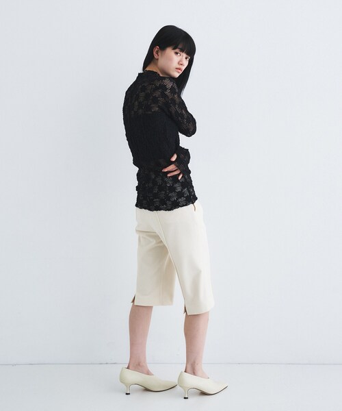 CODE A(コードエー)の「cropped pants(その他パンツ・レディース・チャコールグレー/アイボリー・34/36/38)」の9枚目の写真