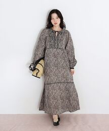 le.coeur blanc | Fanaka別注フラワー柄ワンピース(ワンピース)