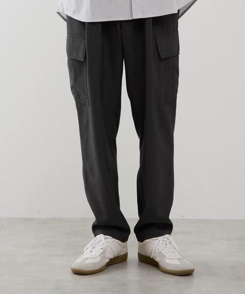 MEN'S MELROSE（メンズメルローズ）の「シュリンクトラベストカーゴパンツ（カーゴパンツ・メンズ・ネイビー/グレー・4/3/2）」の3枚目の写真