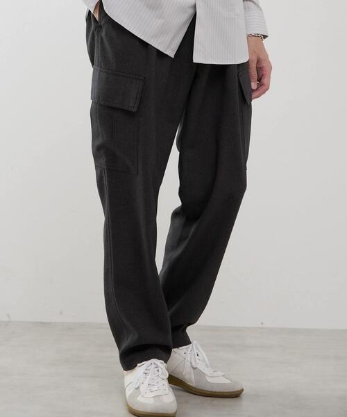 MEN'S MELROSE（メンズメルローズ）の「シュリンクトラベストカーゴパンツ（カーゴパンツ・メンズ・ネイビー/グレー・4/3/2）」の14枚目の写真