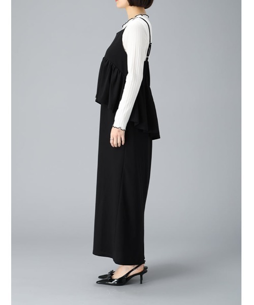 fifth(フィフス)の「【shieセレクト】ペプラムデザインドッキングキャミワンピース(ワンピース・レディース・ブラック/チャコールグレー・M/XS)」の18枚目の写真
