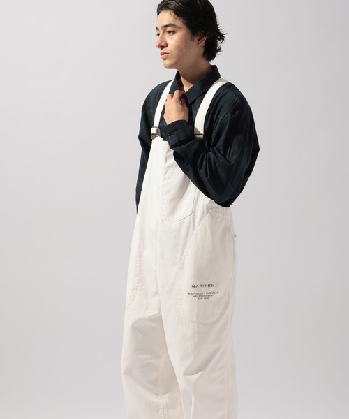 niko and...(ニコアンド)の「【NATOKii(ネイトゥーキー)】ユーロワークサロペット(サロペット/オーバーオール・メンズ・ブルー/ホワイト・MEDIUM/LARGE)」の4枚目の写真