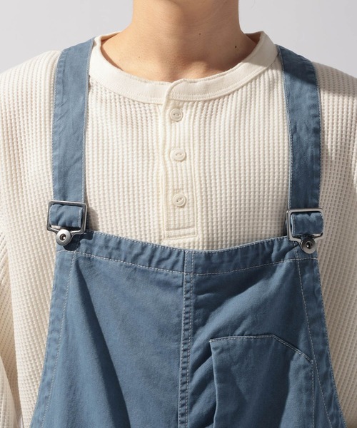 niko and...(ニコアンド)の「【NATOKii(ネイトゥーキー)】ユーロワークサロペット(サロペット/オーバーオール・メンズ・ブルー/ホワイト・MEDIUM/LARGE)」の11枚目の写真