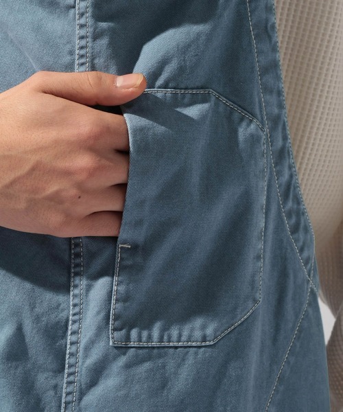 niko and...(ニコアンド)の「【NATOKii(ネイトゥーキー)】ユーロワークサロペット(サロペット/オーバーオール・メンズ・ブルー/ホワイト・MEDIUM/LARGE)」の13枚目の写真