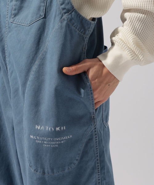 niko and...(ニコアンド)の「【NATOKii(ネイトゥーキー)】ユーロワークサロペット(サロペット/オーバーオール・メンズ・ブルー/ホワイト・MEDIUM/LARGE)」の15枚目の写真