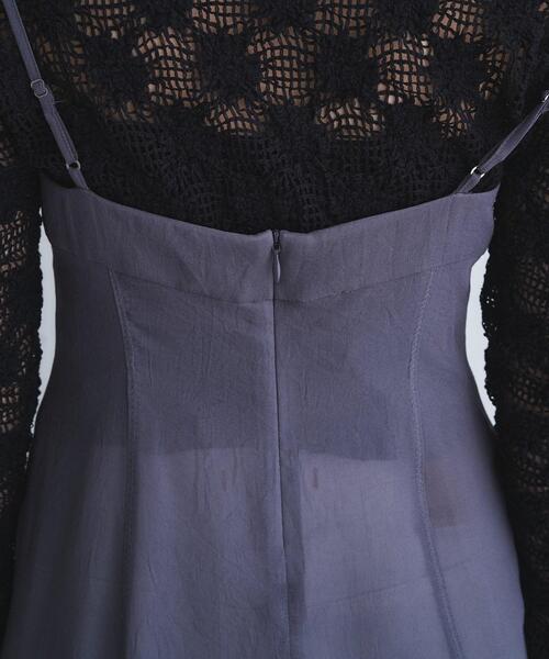 CODE A（コードエー）の「georgette cami（タンクトップ・レディース・ホワイト/チャコールグレー・00）」の13枚目の写真