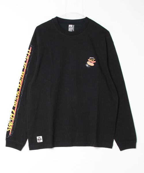 CHUMS（チャムス）の「【CHUMS】HWYC Hot Dog L/S T-Shirt（Tシャツ/カットソー・メンズ・グリーン/ホワイト/ブラック・X-LARGE/LARGE/MEDIUM）」の5枚目の写真