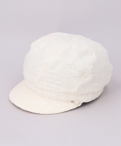 CA4LA（カシラ）の「HK SPIRAL FANCY（キャスケット・レディース・ホワイト/ブラック/マルチ・ONESIZE）」の2枚目の写真