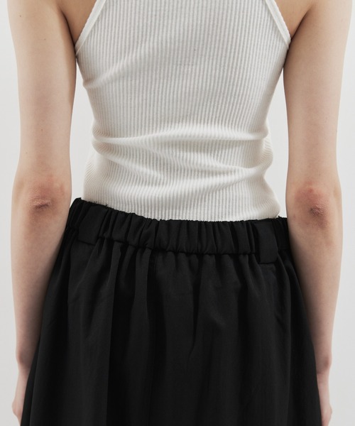 HANNE（アン）の「タックフレアミディスカート（スカート・レディース・ブラック/ホワイト・M/S）」の13枚目の写真