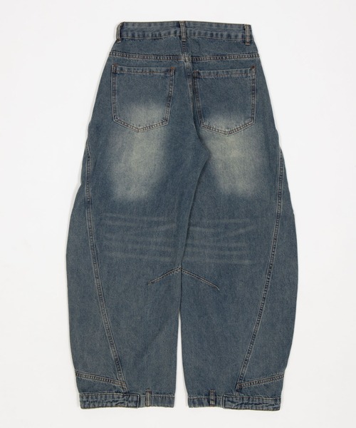 Figments（フィグメンツ）の「リメイクカーブデニム（デニムパンツ・レディース・インディゴブルー・SMALL/MEDIUM/LARGE）」の8枚目の写真