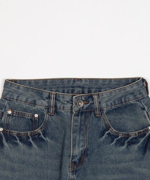 Figments（フィグメンツ）の「リメイクカーブデニム（デニムパンツ・レディース・インディゴブルー・SMALL/MEDIUM/LARGE）」の9枚目の写真