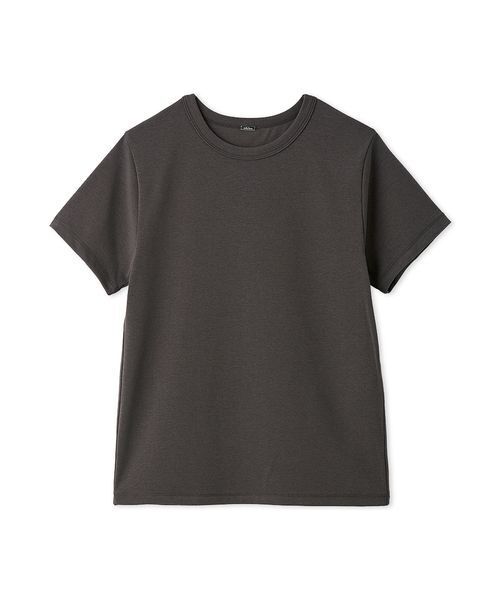 Mila Owen(ミラオーウェン)の「ソフトタッチ半袖Tシャツ(Tシャツ/カットソー・レディース・イエロー/ホワイト/チャコールグレー・0/1)」の1枚目の写真