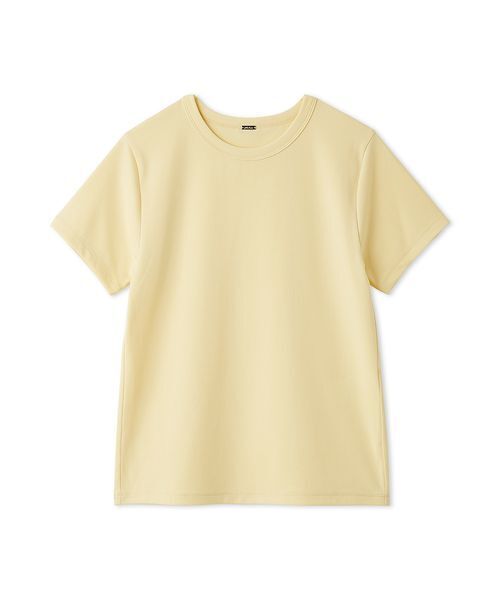 Mila Owen(ミラオーウェン)の「ソフトタッチ半袖Tシャツ(Tシャツ/カットソー・レディース・イエロー/ホワイト/チャコールグレー・0/1)」の3枚目の写真