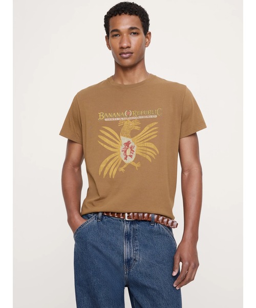 コットン グラフィック Tシャツ（Tシャツ/カットソー）｜BANANA