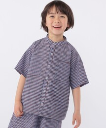 SHIPS | SHIPS KIDS:100~130cm /〈UVカット/吸水速乾〉ドライタッチ バンドカラー シャツ(シャツ/ブラウス)