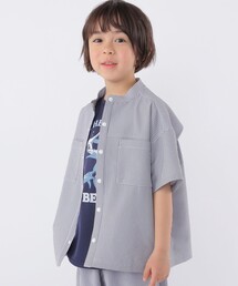 SHIPS（シップス）の「SHIPS KIDS:100~130cm  〈UVカット 吸水速乾〉ドライタッチ バンドカラー シャツ（シャツ/ブラウス）」