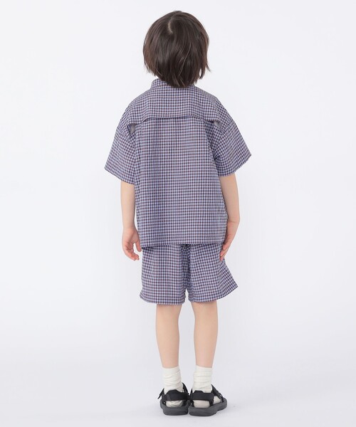 SHIPS（シップス）の「SHIPS KIDS:100～130cm /〈UVカット/吸水速乾〉ドライタッチ バンドカラー シャツ（シャツ/ブラウス・キッズ・ブラウン系/ブルー系その他・110/100/130/120）」の11枚目の写真
