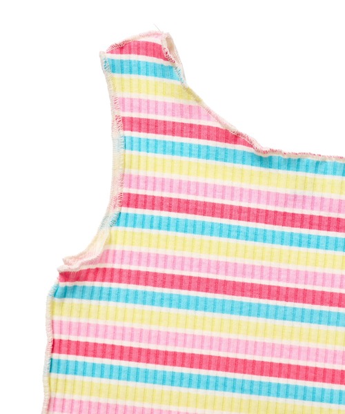 pairmanon（ペアマノン）の「【リブコットン100】ガールズ 配色メロー 総柄タンクトップ（タンクトップ・キッズ・ホワイト系その他/レッド系その他/ブラック系その他・100/90/110/140/150/130/120）」の20枚目の写真