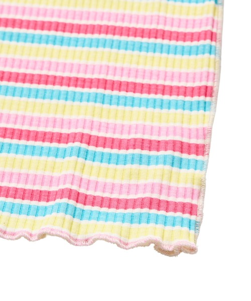 pairmanon（ペアマノン）の「【リブコットン100】ガールズ 配色メロー 総柄タンクトップ（タンクトップ・キッズ・ホワイト系その他/レッド系その他/ブラック系その他・100/90/110/140/150/130/120）」の21枚目の写真