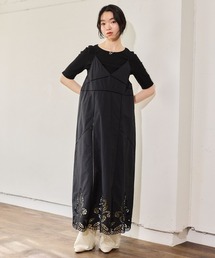 mysty woman | カットワークレースキャミワンピース 666531(ワンピース)