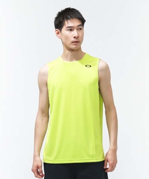 OAKLEY（オークリー）の「オークリー  FOUNDATIONAL TECH NS CREW 1.0（タンクトップ・メンズ・ホワイト/ライトグリーン/サンドグレー/ブラック/ネイビー/グレー/ブルー・3L/LL/L/M/S）」の5枚目の写真