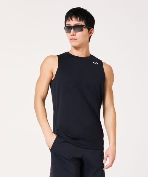 OAKLEY（オークリー）の「オークリー  FOUNDATIONAL TECH NS CREW 1.0（タンクトップ・メンズ・ホワイト/ライトグリーン/サンドグレー/ブラック/ネイビー/グレー/ブルー・3L/LL/L/M/S）」の3枚目の写真