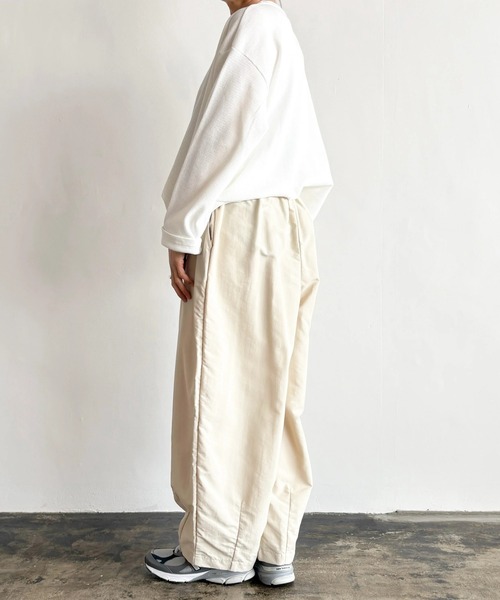 HARVESTY（ハーベスティ）の「HARVESTY / ハーベスティ EASY CIRCUS PANTS NYLON TUSSAH ナイロンタッサー サーカスパンツ（その他パンツ・レディース・チャコールグレー/アイボリー・0/1/2）」の9枚目の写真